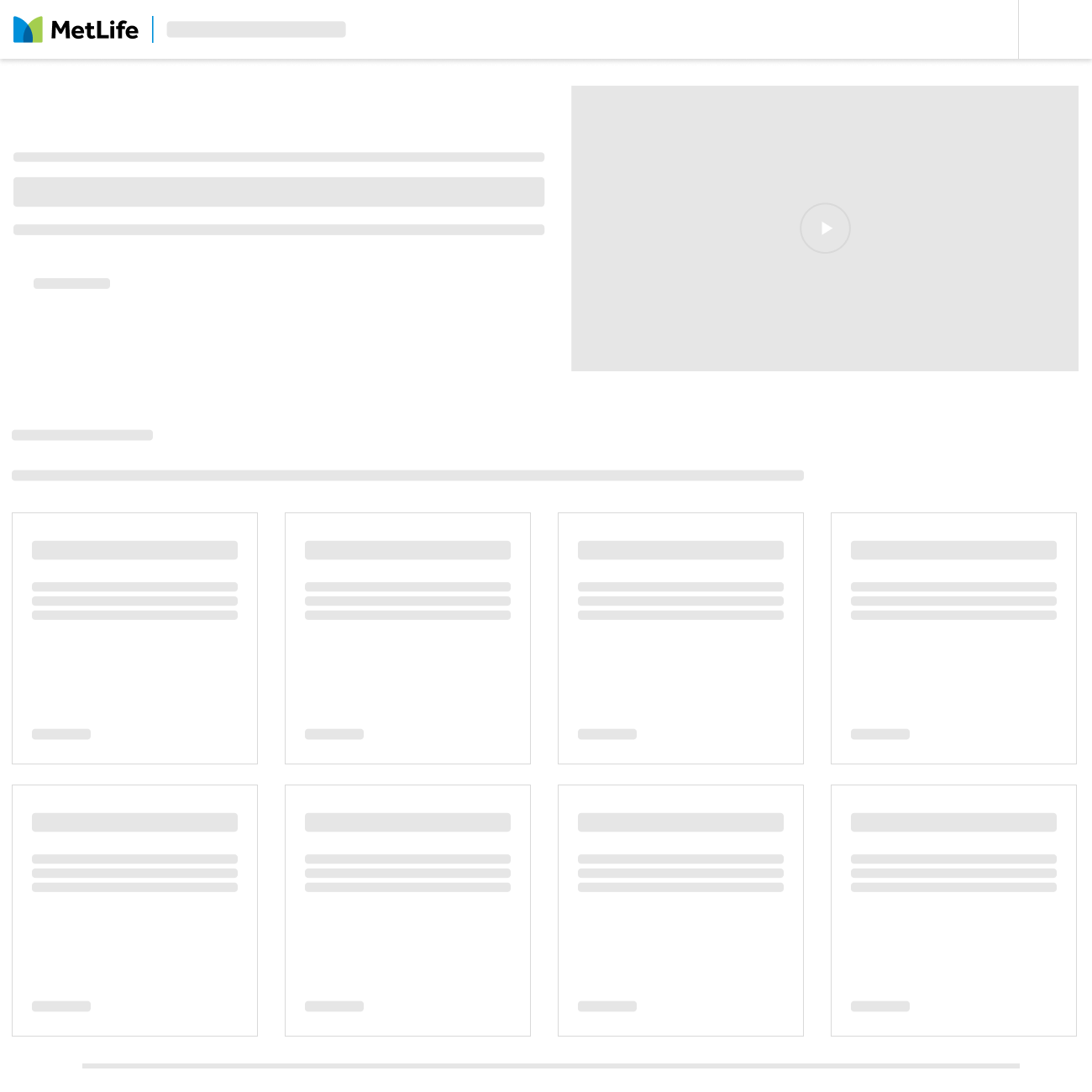 Skeleton loading state for the claims dashboard.